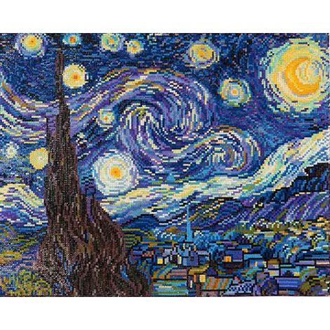 Zestaw do wyklejania diamentami Design V. van Gogh - Gwiaździsta Noc